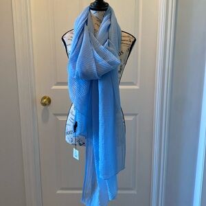 Indigo Pleated Scarf